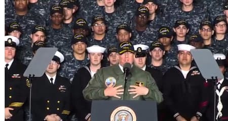 Trump in navy times